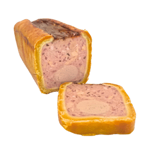 Entenleberpastete im Teigmantel mit Pfifferlingen