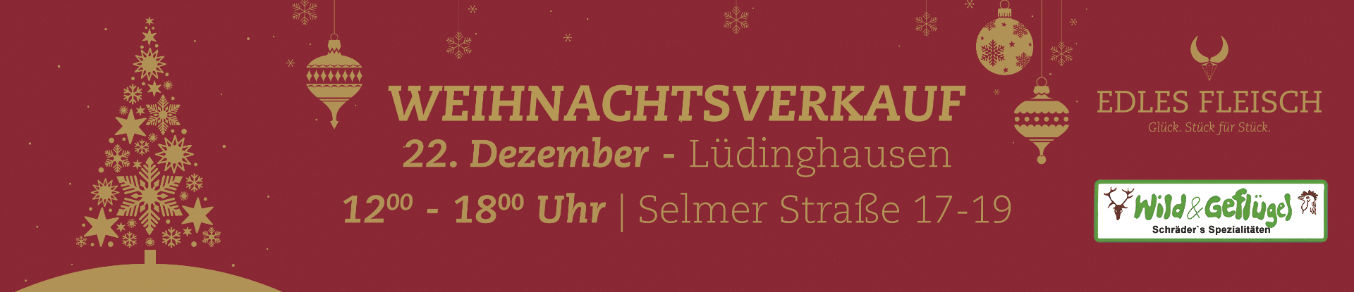Weihnachtsverkauf Banner