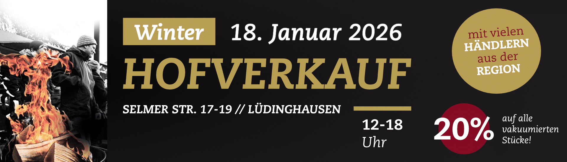 Winterhofverkauf Banner
